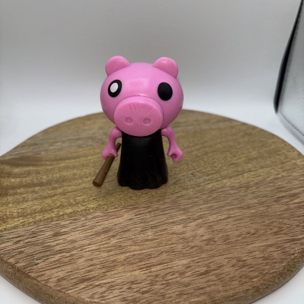 PhatMojo Piggy Minifigure Series 1-Pink Piggy w/Bat 3" Figure -Prewon